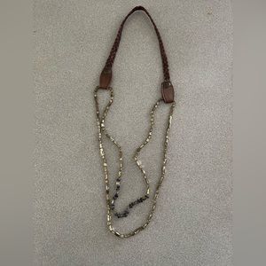 Noonday necklace with leather extender!